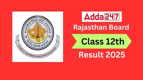 Rajasthan Board 12th Arts Result 2023.